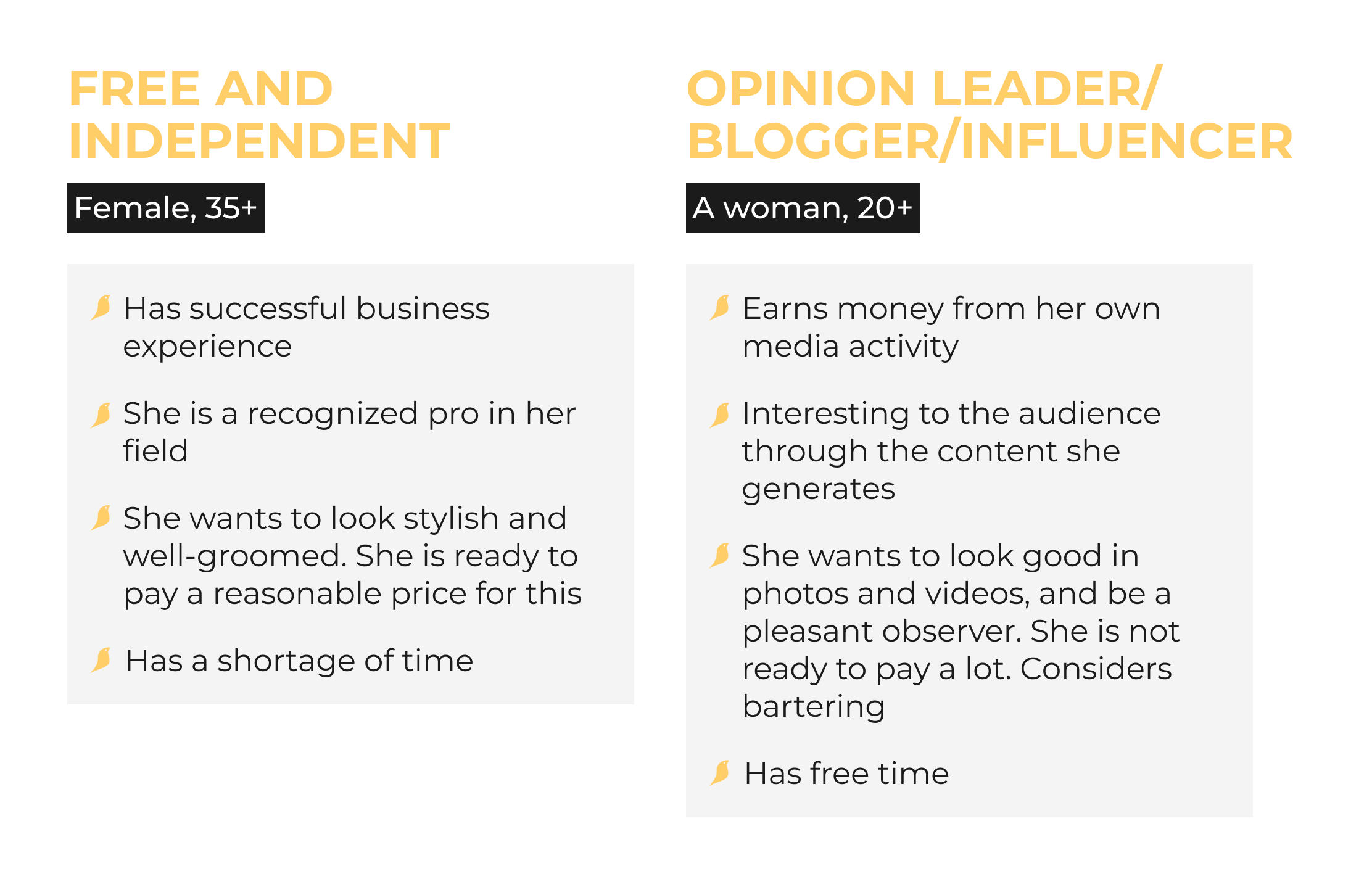 Identification and segmentation of the target audience in B2C