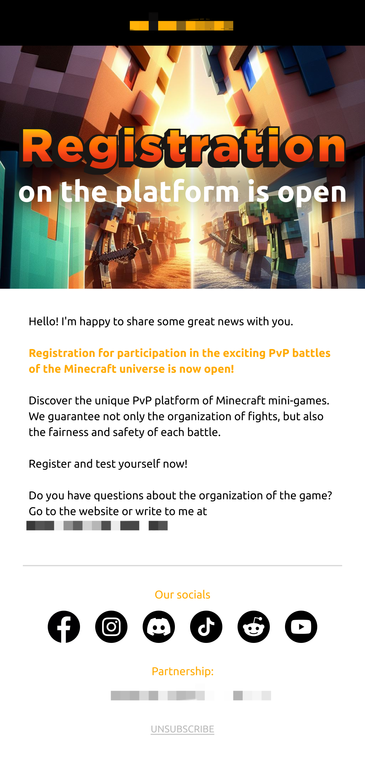 Відділ маркетингу для платформи Minecraft: наш кейс