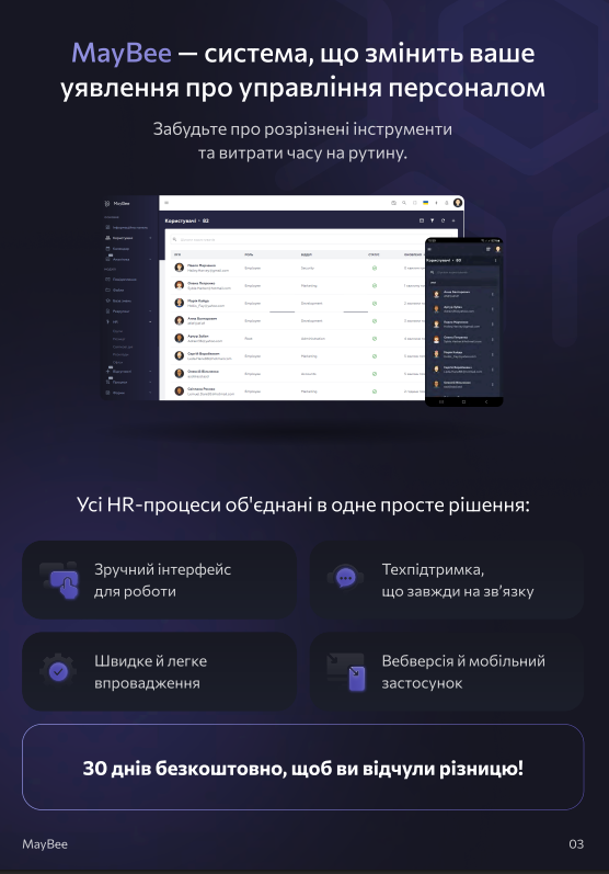 Віддалений відділ маркетингу для HRM-платформи MayBee: наш кейс
